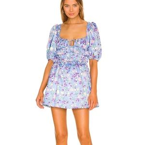 Charlene puff sleeve mini dress